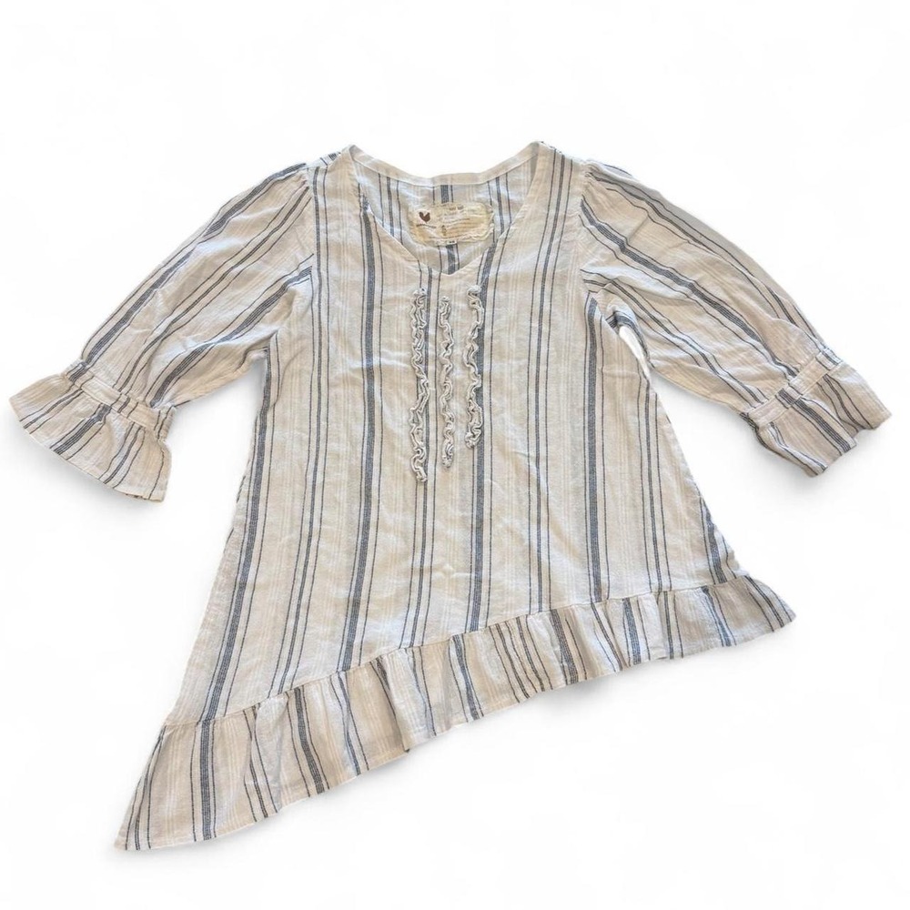 Farmhouse Frocks asymmetrical handmade blouse